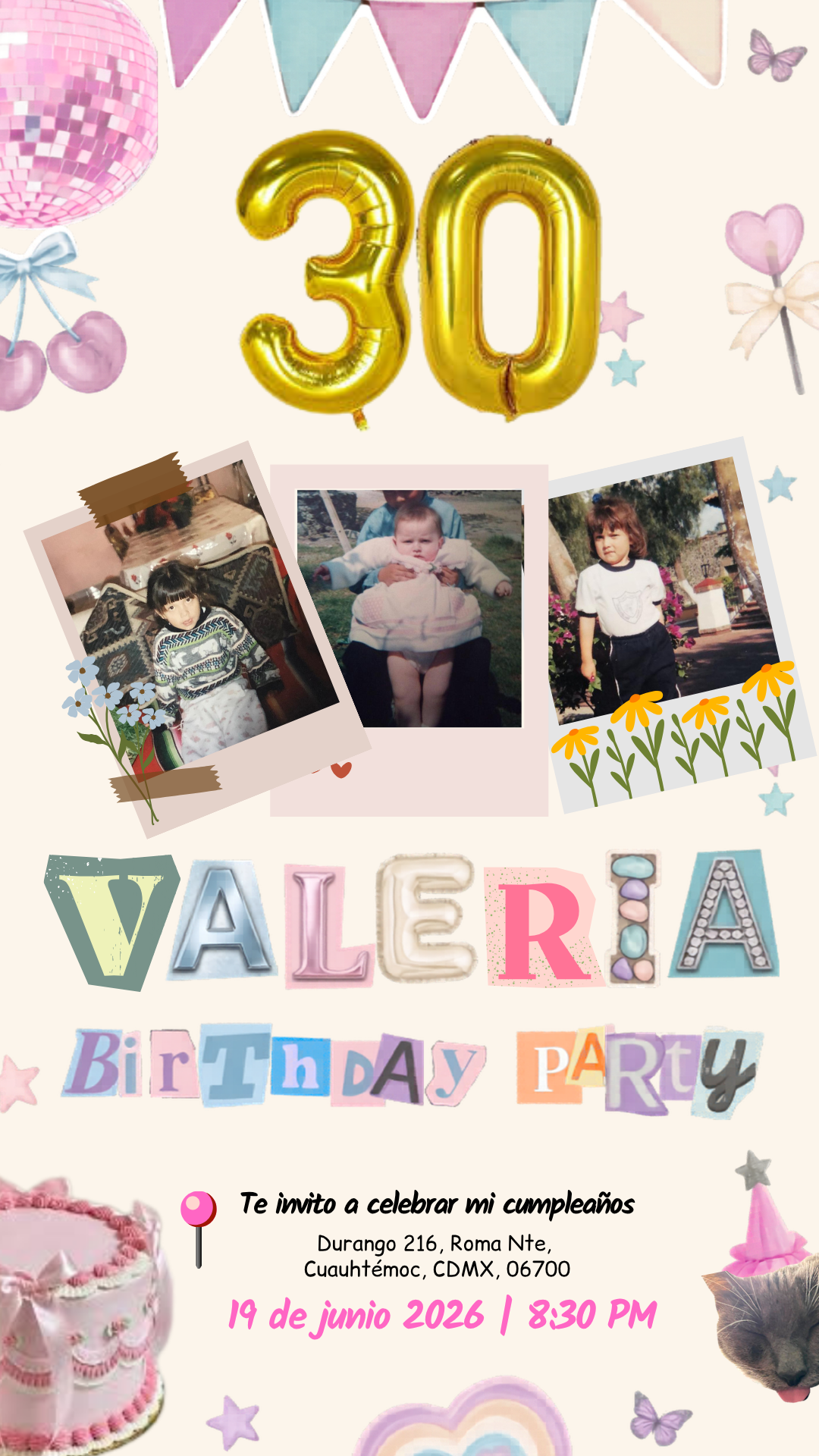 Invitación Valeria